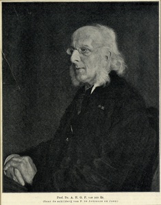 104538 Portret van A.H.G.P. van den Es, geboren 1831, rector van het Gymnasium te Utrecht (1872-1882), overleden 1909. ...